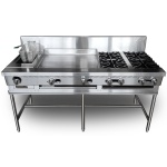 intama.mx/022 Estufa múltiple industrial TAMA acero inoxidable (171×77×90cm) 155kg.