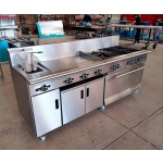 intama.mx/027 Estufa múltiple industrial master TAMA acero inoxidable (225×77×90cm) 315kg. - Image 2