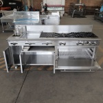 intama.mx/026 Estufa múltiple industrial master TAMA acero inoxidable (225×77×90cm) 315kg. - Image 2