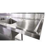 intama.mx/088 Tarja industrial doble TAMA acero inoxidable (180×70×90cm) 32kg. - Image 3