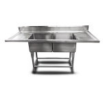 intama.mx/088 Tarja industrial doble TAMA acero inoxidable (180×70×90cm) 32kg. - Image 2