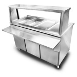 intama.mx/075 Bufetera industrial caliente TAMA (145×70×90cm) 88kg