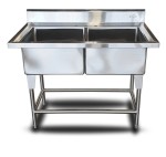 intama.mx/087 Tarja industrial doble TAMA acero inoxidable (120×70×90cm) 27kg. - Image 2