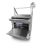 intama.mx/056 Asador industrial TAMA argentino con ataúd carbón acero inoxidable (90×70x90cm) - Image 2