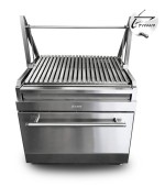 intama.mx/056 Asador industrial TAMA argentino con ataúd carbón acero inoxidable (90×70x90cm)