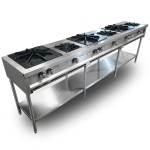 intama.mx/123 Estufa industrial TAMA lineal master acero inoxidable  (275x50x90cm)