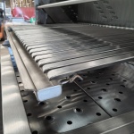 intama.mx/049 Asador argentino carbón TAMA empotrable con tapa acero inoxidable (120×70cm) 78kg. - Image 3