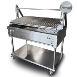 intama.mx/050 Asadores argentino TAMA carbón acero inoxidable (120×70x90cm) 77kg.