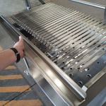 intama.mx/048 Asador argentino TAMA empotrable carbón acero inoxidable (120×70x25cm) 68kg. - Image 3