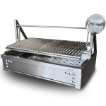 intama.mx/048 Asador argentino TAMA empotrable carbón acero inoxidable (120×70x25cm) 68kg.