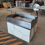 intama.mx/048 Asador argentino TAMA empotrable carbón acero inoxidable (120×70x25cm) 68kg. - Image 6