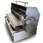 intama.mx/046 Asador argentino carbón TAMA empotrable con tapa acero inoxidable (90×70cm) 65kg.