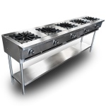 intama.mx/128 Estufa industrial lineal TAMA acero inoxidable (220×50×90cm)