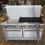 intama.mx/130 Estufa industrial TAMA dos hornos acero inoxidable (151×78×146cm) 346kg. - Image 2