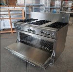 intama.mx/132 Estufa industrial con horno TAMA acero inoxidable (120×79×90cm) 215kg. - Image 2