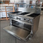 intama.mx/132 Estufa industrial con horno TAMA acero inoxidable (120×79×90cm) 215kg. - Image 2