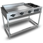 intama.mx/134 Plancha y estufa industrial TAMA acero inoxidable (125x66x90cm) 74kg.