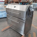 intama.mx/138 Asador argentino carbón TAMA, con ataúd y tapa acero inoxidable (120×70x90cm) - Image 2