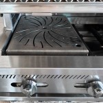 intama.mx/139 Asador argentino Hibrido TAMA empotrable Con Tapa de gas y carbón acero inoxidable (90×70cm) - Image 6